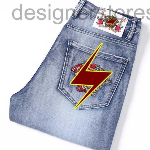 men's jeans designer summer new embroidered jeans men's blue stretch slim pants thin 93po
men's jeans designer summer new embroidered jeans men's blue stretch slim pants thin 93po