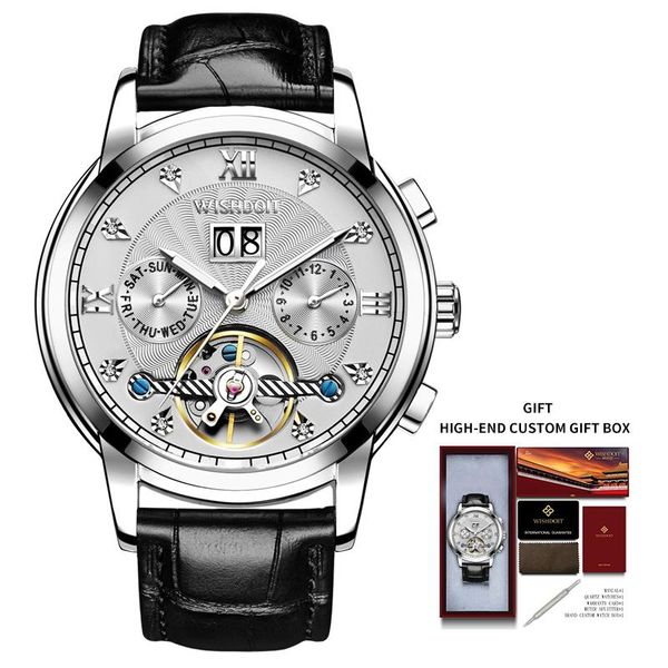 watches mens luxury fashion skeleton tourbillon automatic mechanical luminous wristwatch casual adjustable silicone strap wristwatch for men, Slivery;brown
watches mens luxury fashion skeleton tourbillon automatic mechanical luminous wristwatch casual adjustable silicone strap wristwatch for men, Slivery;brown