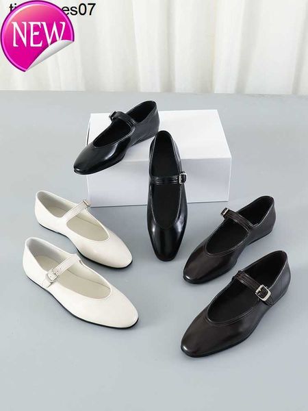 pure the row mary jane flat women's shoes straight line buckle shallow french grandma's shoes soft and light, Black
pure the row mary jane flat women's shoes straight line buckle shallow french grandma's shoes soft and light, Black