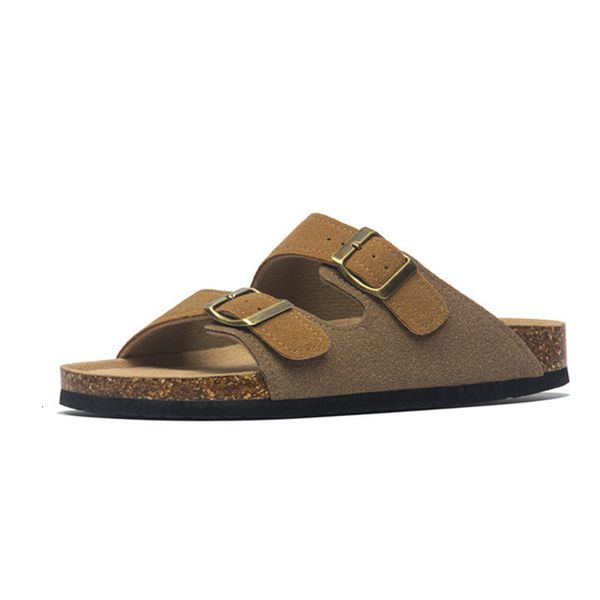 slippers summer men's cork slippers suede leather mule clogs slippers man soft cork two buckle beach slides footwear for men 45 230316, Black
slippers summer men's cork slippers suede leather mule clogs slippers man soft cork two buckle beach slides footwear for men 45 230316, Black