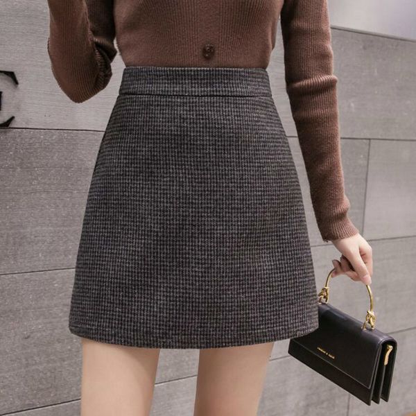 skirts fashion plaid aline mini skirt women autumn winter high waist woolen skirt female casual allmatch basic short skirt 230314, Black
skirts fashion plaid aline mini skirt women autumn winter high waist woolen skirt female casual allmatch basic short skirt 230314, Black