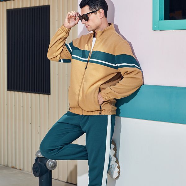 men's tracksuits hooded athletic casual 2 pieces suits color block hoodies and sweatpants set mens clothes 230314, Gray
men's tracksuits hooded athletic casual 2 pieces suits color block hoodies and sweatpants set mens clothes 230314, Gray
