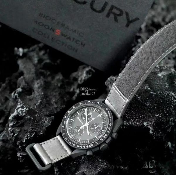 bioceramic moonswatch quarz chronograph mens watch mission to moon real black nylon limited edition, Silver
bioceramic moonswatch quarz chronograph mens watch mission to moon real black nylon limited edition, Silver