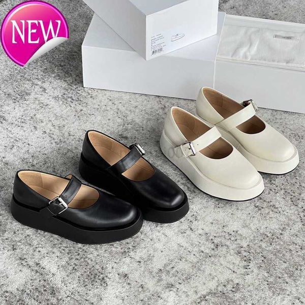 the row single shoes women's same style new straight buckle flat bottom versatile elevated mary jane shoes fashion, Black
the row single shoes women's same style new straight buckle flat bottom versatile elevated mary jane shoes fashion, Black