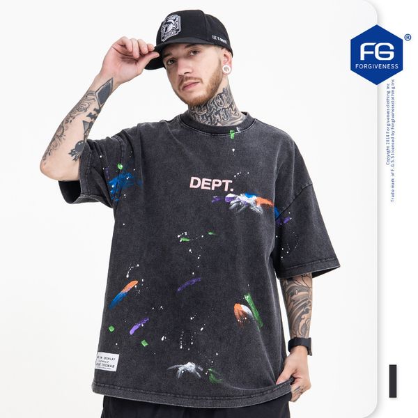 mens tshirts spring summer street short sleeve dept tshirt fashion brand colorful handmade splash vintage loose short sleeve tshirt 230316, White;black
mens tshirts spring summer street short sleeve dept tshirt fashion brand colorful handmade splash vintage loose short sleeve tshirt 230316, White;black