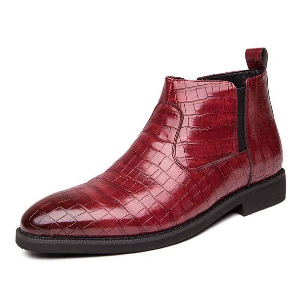 new red zipper ankle boots for men crocodile pattern square toe handmade short boots botas de hombre men boots, Black
new red zipper ankle boots for men crocodile pattern square toe handmade short boots botas de hombre men boots, Black