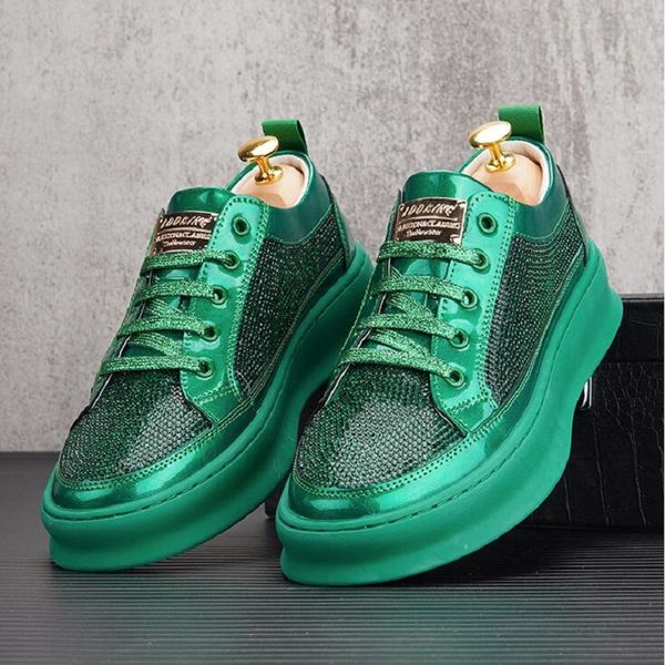 brand designer men golden shoes rhinestone shoes high-end daily soft bottom leisure sneakers hombre zapatos d2a49, Black
brand designer men golden shoes rhinestone shoes high-end daily soft bottom leisure sneakers hombre zapatos d2a49, Black