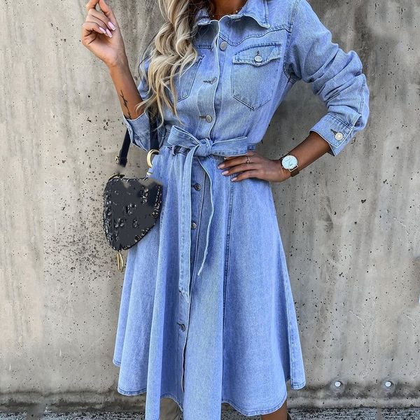 casual dresses women button v neck washing denim dress casual summer short sleeve long dress spring vintage fashion jean party dress 230316, Black;gray
casual dresses women button v neck washing denim dress casual summer short sleeve long dress spring vintage fashion jean party dress 230316, Black;gray