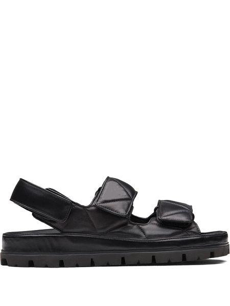 designer sandals women shoes luxury metal triangle logo quilted padded leather sandals lug tread sole eu35-40 with box, Black
designer sandals women shoes luxury metal triangle logo quilted padded leather sandals lug tread sole eu35-40 with box, Black
