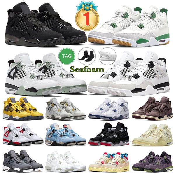4 basketball shoes men women 4s black cat pine green seafoam military black red thunder midnight navy bred mens trainers sports sneakers
4 basketball shoes men women 4s black cat pine green seafoam military black red thunder midnight navy bred mens trainers sports sneakers