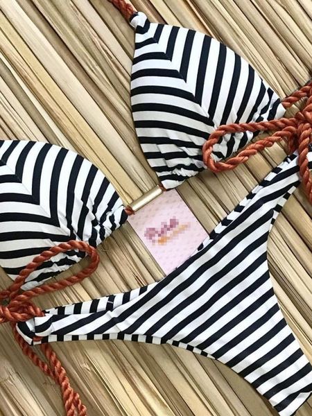 women's swimwear ruotongsept striped bikini set knotted swimsuit women biquinis beach thong swimwear bandage brazilian mirco bikinis 23, White;black
women's swimwear ruotongsept striped bikini set knotted swimsuit women biquinis beach thong swimwear bandage brazilian mirco bikinis 23, White;black