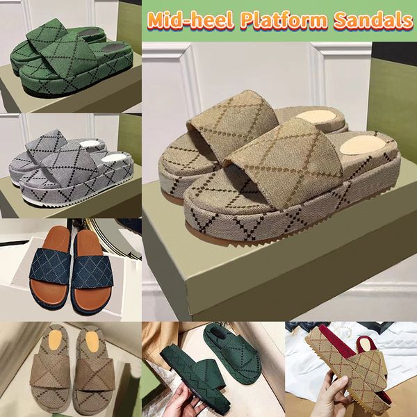 designer womens mid-heel slippers shoes platform slide sandals beige blue green canvas dark blue jacquard denim mouse printed luxury men wom, Black
designer womens mid-heel slippers shoes platform slide sandals beige blue green canvas dark blue jacquard denim mouse printed luxury men wom, Black
