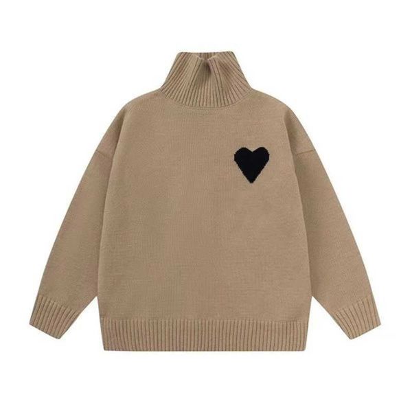 23new men's sweaters fashion designers amis paris man woman turtleneck luxury brands cardigan womens long sleeve clothes pullover vxss, White;black
23new men's sweaters fashion designers amis paris man woman turtleneck luxury brands cardigan womens long sleeve clothes pullover vxss, White;black