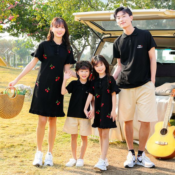 family matching outfits mother and daughter cherry print dress with ruffle holiday family matching t shirt shorts sets summer baby boy girl, Blue
family matching outfits mother and daughter cherry print dress with ruffle holiday family matching t shirt shorts sets summer baby boy girl, Blue