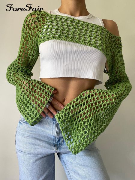 women's tshirt forefair summer green long sleeve smock knitted crop women y2k beach backless hollow out t shirts party casual 230314, White
women's tshirt forefair summer green long sleeve smock knitted crop women y2k beach backless hollow out t shirts party casual 230314, White