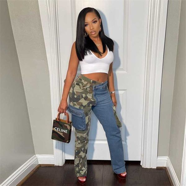 designer womens pants 2023 fashion denim color contrast personality patch bag straight pants, Blue
designer womens pants 2023 fashion denim color contrast personality patch bag straight pants, Blue