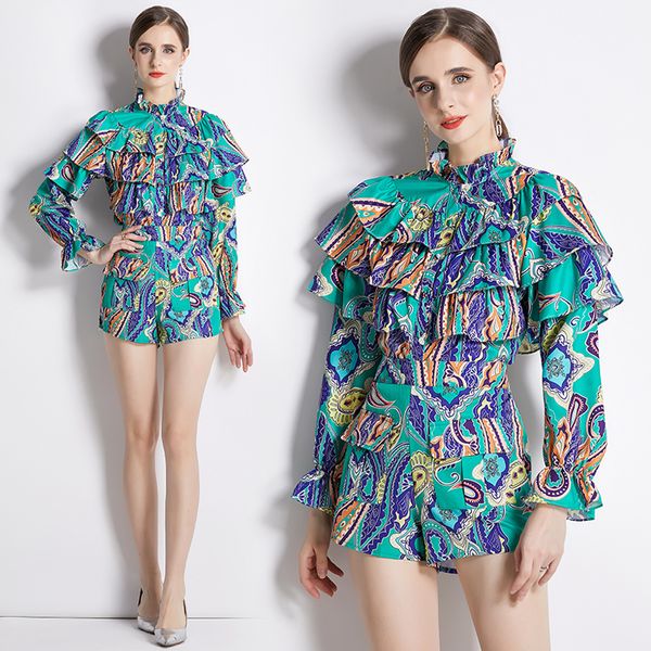 womens two piece pants summer fall stand collar singlebreasted flare sleeve 2pcs sets women print slim tiered shirt blouse shorts suits outf, White
womens two piece pants summer fall stand collar singlebreasted flare sleeve 2pcs sets women print slim tiered shirt blouse shorts suits outf, White