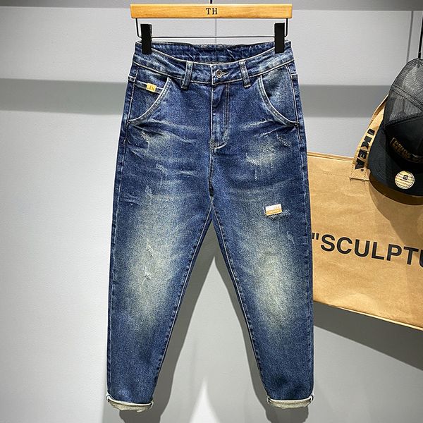 men's jeans vintage skinny jeans for men wash bleach wear tear ripped fashion street casual elasticity cotton male denim pants 230316, Blue
men's jeans vintage skinny jeans for men wash bleach wear tear ripped fashion street casual elasticity cotton male denim pants 230316, Blue
