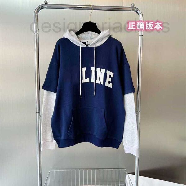 women's hoodies & sweatshirts designer fake two-piece sweater hooded pullover contrast color patchwork sleeve women loose version blgq, Black
women's hoodies & sweatshirts designer fake two-piece sweater hooded pullover contrast color patchwork sleeve women loose version blgq, Black