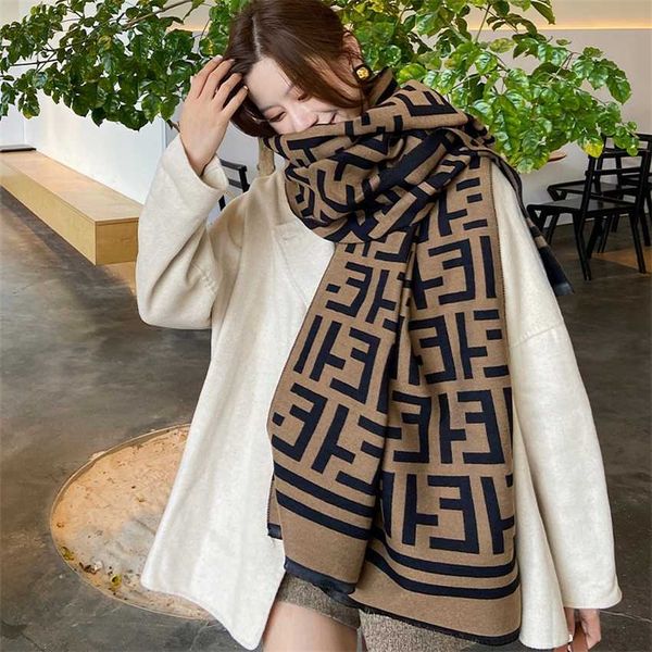 2022 winter new style cashmere scarf f letter network red versatile long tassel shawl fashion thickened neck, White;black
2022 winter new style cashmere scarf f letter network red versatile long tassel shawl fashion thickened neck, White;black