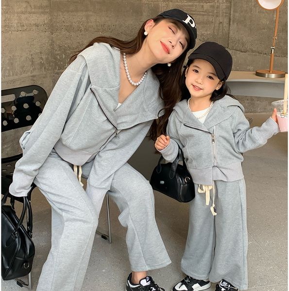 family matching outfits mother and daughter baby girls set autumn mommy and me matching zip hood jacket pants sport suit womens clothing out, Blue
family matching outfits mother and daughter baby girls set autumn mommy and me matching zip hood jacket pants sport suit womens clothing out, Blue