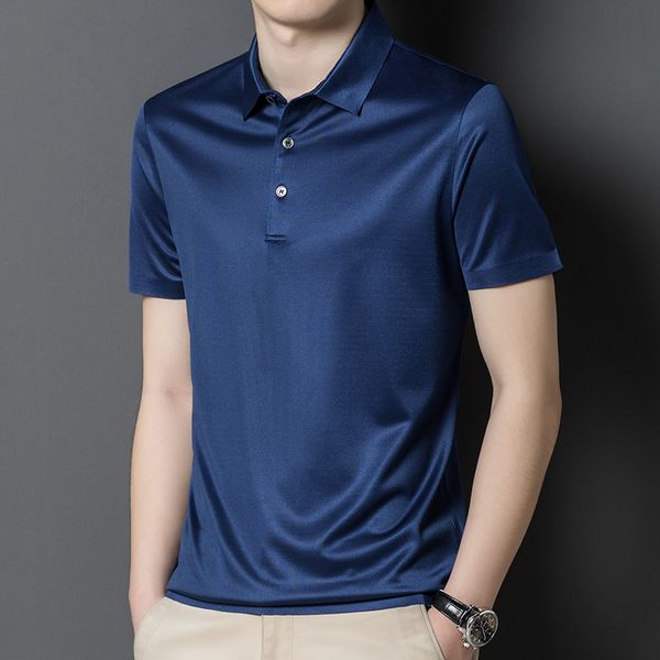 men's polos minglu mulberry silk golf men's polo shirts luxury short sleeve solid colir smart casual male t-shirts summer simple m, White;black
men's polos minglu mulberry silk golf men's polo shirts luxury short sleeve solid colir smart casual male t-shirts summer simple m, White;black