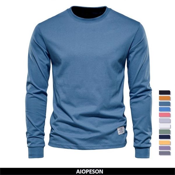 mens tshirts aiopeson solid color cotton t shirt men casual oneck long sleeved mens tshirts spring autumn basic tshirt male 230316, White;black
mens tshirts aiopeson solid color cotton t shirt men casual oneck long sleeved mens tshirts spring autumn basic tshirt male 230316, White;black