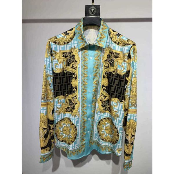 mens casual shirt summer fashion medusa print long sleeved r shirts loose thin cardigan silk jacket, White;black
mens casual shirt summer fashion medusa print long sleeved r shirts loose thin cardigan silk jacket, White;black