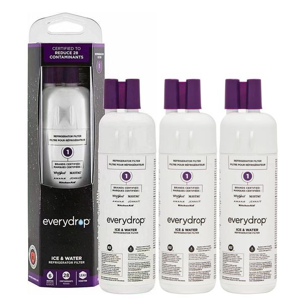 everydrop edr1rxd1 whirlpool refrigerator water filter 1 replaces w10295370a (pack of 3)
everydrop edr1rxd1 whirlpool refrigerator water filter 1 replaces w10295370a (pack of 3)