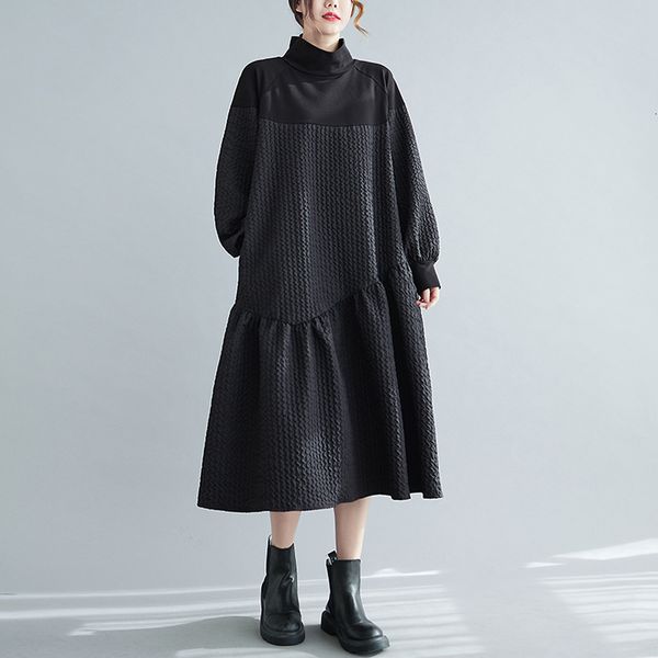 casual dresses long sleeve patchwork dresses for women stand collar loose casual vintage dress fashion elegant clothing spring autumn 230316, Black;gray
casual dresses long sleeve patchwork dresses for women stand collar loose casual vintage dress fashion elegant clothing spring autumn 230316, Black;gray