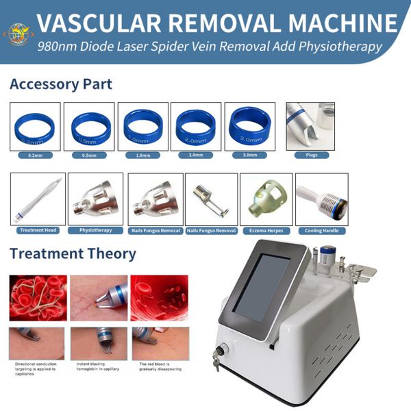 980nm diode blood vessel spider vein remove laser vascular removal skin care machine 4 spot size 30w output power machines
980nm diode blood vessel spider vein remove laser vascular removal skin care machine 4 spot size 30w output power machines