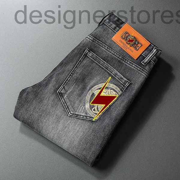 men's jeans designer embroidered jeans men's new elastic slim straight pants 8mkg, Blue
men's jeans designer embroidered jeans men's new elastic slim straight pants 8mkg, Blue