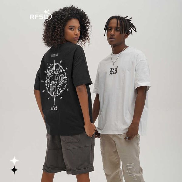 men's t-shirts rfsd men's | summer new 230g loose short sleeve fashion print t-shirt for men and women, White;black
men's t-shirts rfsd men's | summer new 230g loose short sleeve fashion print t-shirt for men and women, White;black