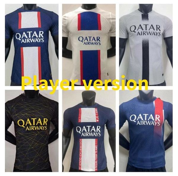 23 player version mbappe paris soccer jerseys 2022 2023 psgs gana hakimi sergio ramos wijnaldum hakimi verratti paredes kimpembe marquinhos, Black;yellow
23 player version mbappe paris soccer jerseys 2022 2023 psgs gana hakimi sergio ramos wijnaldum hakimi verratti paredes kimpembe marquinhos, Black;yellow