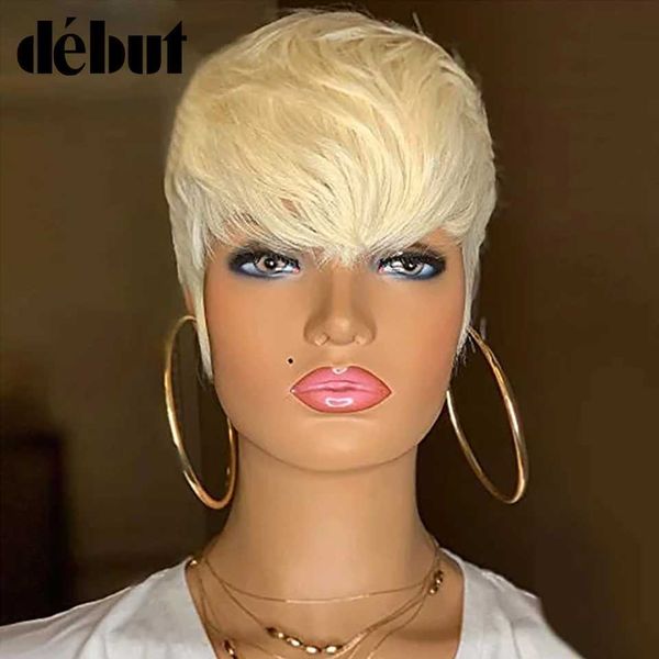 synthetic wigs debut 613 honey blonde color wig short wavy bob pixie cut full machine made human hair wigs with bangs for black women remy 2
synthetic wigs debut 613 honey blonde color wig short wavy bob pixie cut full machine made human hair wigs with bangs for black women remy 2