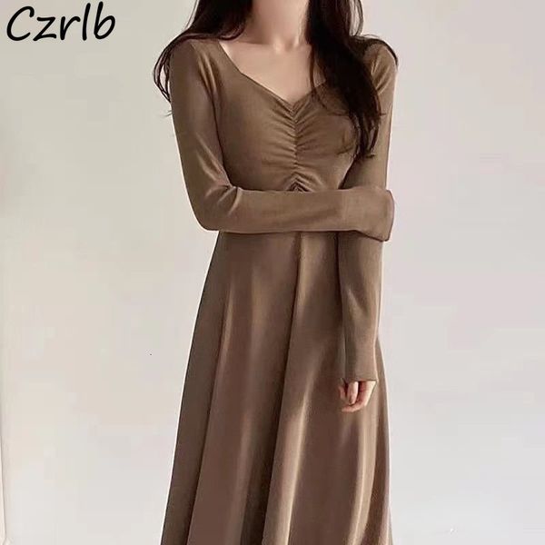 casual dresses midi long sleeve dresses women tender v-neck solid autumn clothing ladies vintage aesthetic design korean style fashion 23031, Black;gray
casual dresses midi long sleeve dresses women tender v-neck solid autumn clothing ladies vintage aesthetic design korean style fashion 23031, Black;gray
