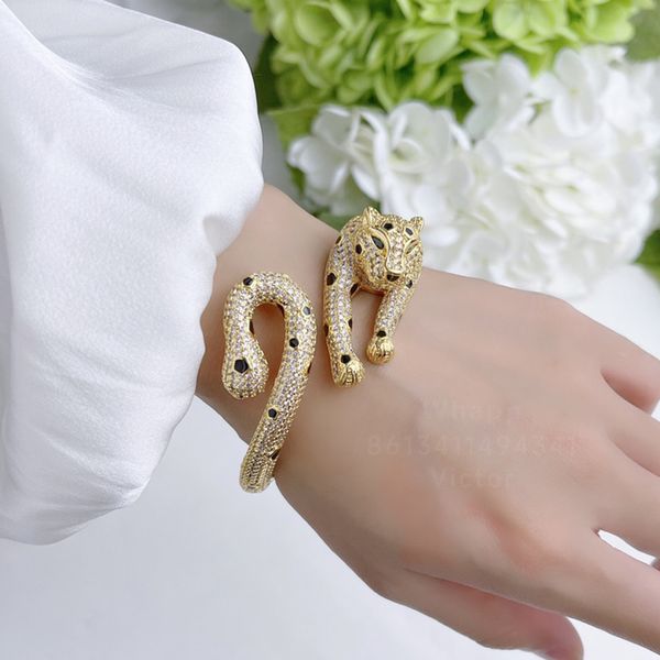 panthere bangle charm bangle for woman designer diamond emerald gold plated 18k t0p quality highest counter quality classic style fashion lu, Black
panthere bangle charm bangle for woman designer diamond emerald gold plated 18k t0p quality highest counter quality classic style fashion lu, Black