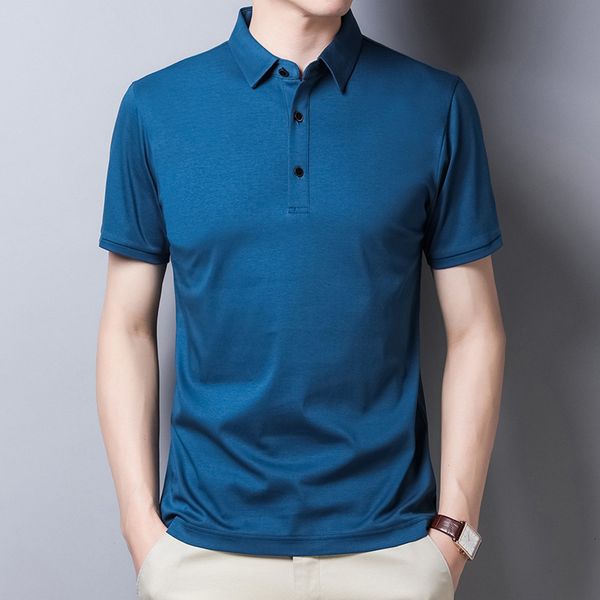 men's polos summer middle-aged men's polo shirt double mercerized cotton short-sleeved t-shirt solid color slim korean version men, White;black
men's polos summer middle-aged men's polo shirt double mercerized cotton short-sleeved t-shirt solid color slim korean version men, White;black