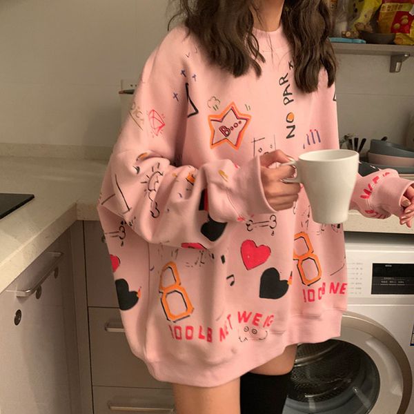 women's hoodies sweatshirts women's hoodies teen street harajuku hip hop pastel sweatshirt for women printing loose leisure plus s, Black
women's hoodies sweatshirts women's hoodies teen street harajuku hip hop pastel sweatshirt for women printing loose leisure plus s, Black