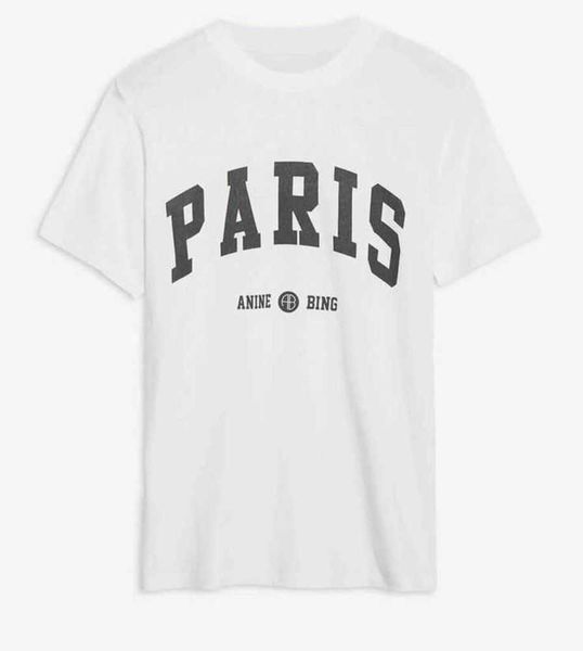 23ss anine bing women fashion classic cotton tee ab new classic letter print sleeve embroidery cotton short sleeve t-shirt, White
23ss anine bing women fashion classic cotton tee ab new classic letter print sleeve embroidery cotton short sleeve t-shirt, White