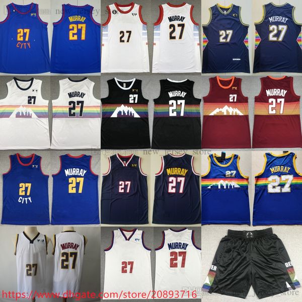 2023 new red basketball 27 jamalmurray jerseys stitched with 6 patch breathable sports home away city black white red jersey shirts shorts p, Black;yellow
2023 new red basketball 27 jamalmurray jerseys stitched with 6 patch breathable sports home away city black white red jersey shirts shorts p, Black;yellow