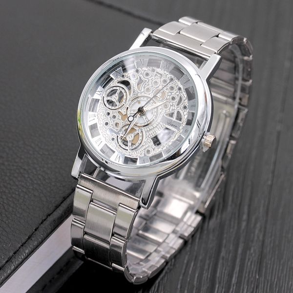 hollow design steel watches men relogio retro masculino relojes hombre quartz wrist watch luxury clock drop ship saati, Slivery;golden
hollow design steel watches men relogio retro masculino relojes hombre quartz wrist watch luxury clock drop ship saati, Slivery;golden