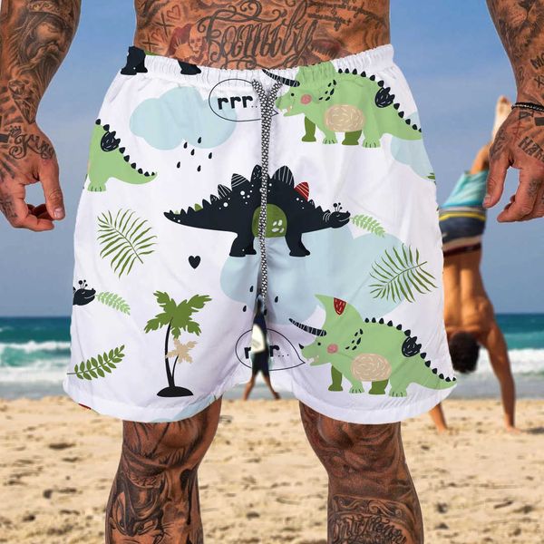 men's shorts new men's beach pants printed hawaiian coconut casual straight summer shorts, White;black
men's shorts new men's beach pants printed hawaiian coconut casual straight summer shorts, White;black