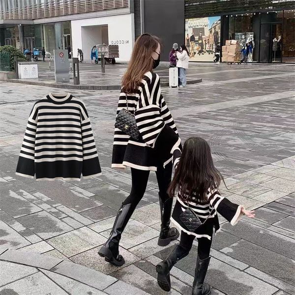 family matching outfits mother daughter sweater winter women's clothes parent-child matching knit mom and baby girls knitted jumper pu, Blue
family matching outfits mother daughter sweater winter women's clothes parent-child matching knit mom and baby girls knitted jumper pu, Blue