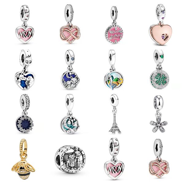 925 sterling silver beads charms pendant women with original box for pandora fits 3mm snake chain bracelet children birthday gift diy making, Black
925 sterling silver beads charms pendant women with original box for pandora fits 3mm snake chain bracelet children birthday gift diy making, Black
