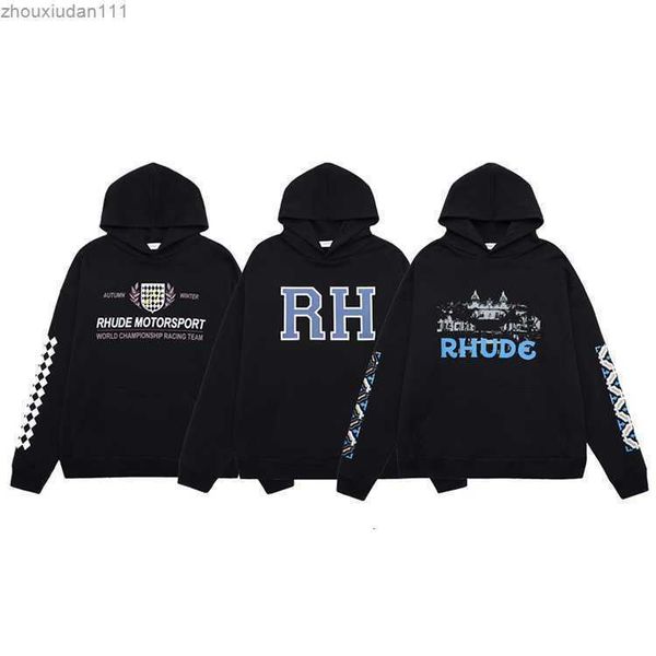 fashion brand luxury rhudemeichao rhude hoodie rh letter-printed castle racing award design loose high street couple, Black
fashion brand luxury rhudemeichao rhude hoodie rh letter-printed castle racing award design loose high street couple, Black