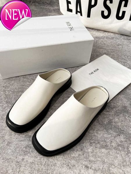 designer the row dress shoes high set 2023 autumn fashion round head leather baotou sandals casual muller slippers, Black
designer the row dress shoes high set 2023 autumn fashion round head leather baotou sandals casual muller slippers, Black