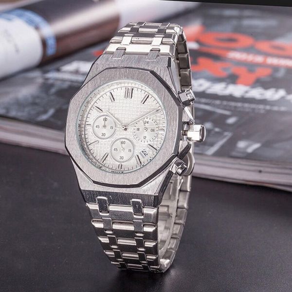 men's women watch rose gold stanless steel 42mm vk chronograph quartz movement sports men watches c1-50, Slivery;brown
men's women watch rose gold stanless steel 42mm vk chronograph quartz movement sports men watches c1-50, Slivery;brown