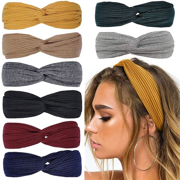 women solid color elastic hair bands yoga headband fashion turban makeup hair hoop headwrap hair accessories, Black;brown
women solid color elastic hair bands yoga headband fashion turban makeup hair hoop headwrap hair accessories, Black;brown