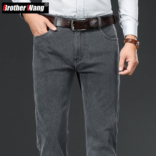 men's jeans autumn winter men's stretch jeans business casual classic style trousers black gray straight denim pants male brand 23, Blue
men's jeans autumn winter men's stretch jeans business casual classic style trousers black gray straight denim pants male brand 23, Blue